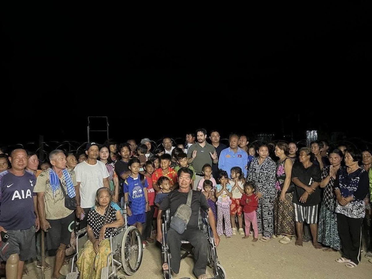 "Hello, my Khmer family! Happy weekend, everyone! A video of the Thai military destroying Khmer homes and forcing people out is coming soon."