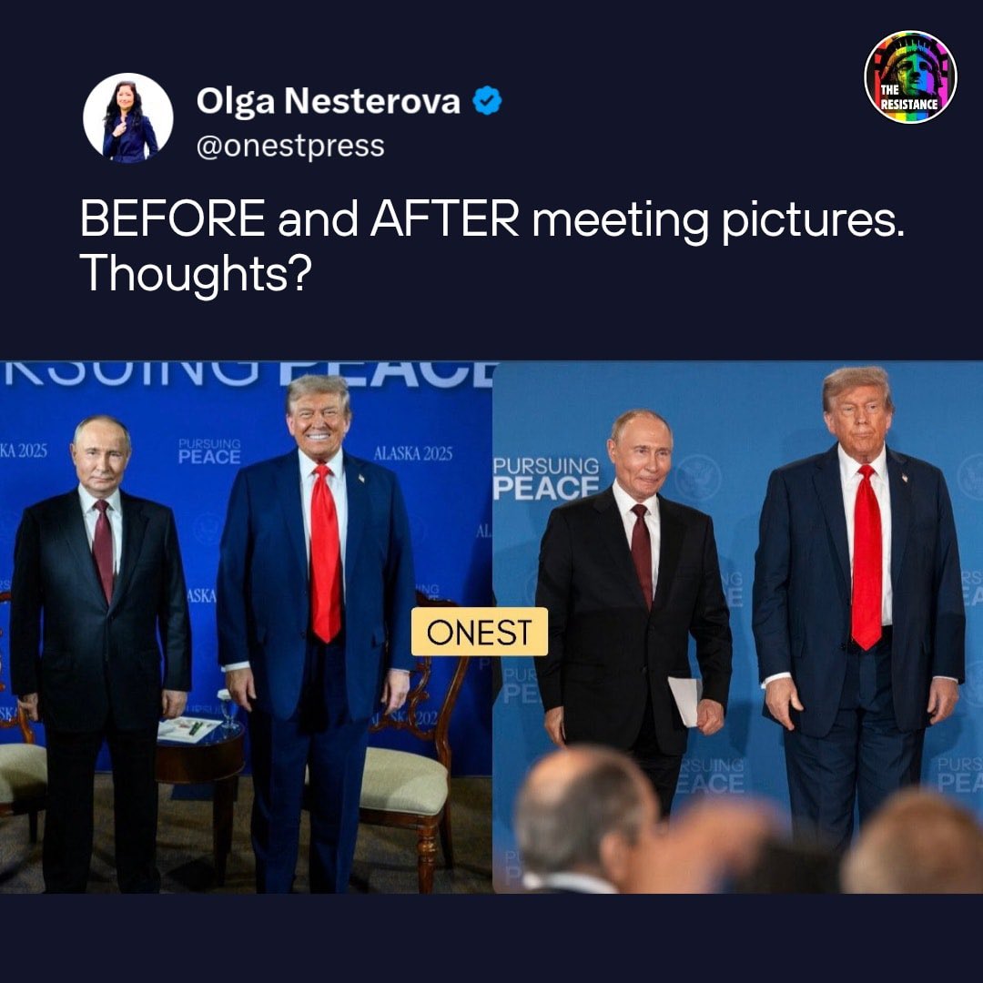 What disgrace.
Putin treated Trump like a fishmonger on American soil.

After the meeting Trump looks like Putin threw the pee tapes on the table ordered him to give him a blow job.