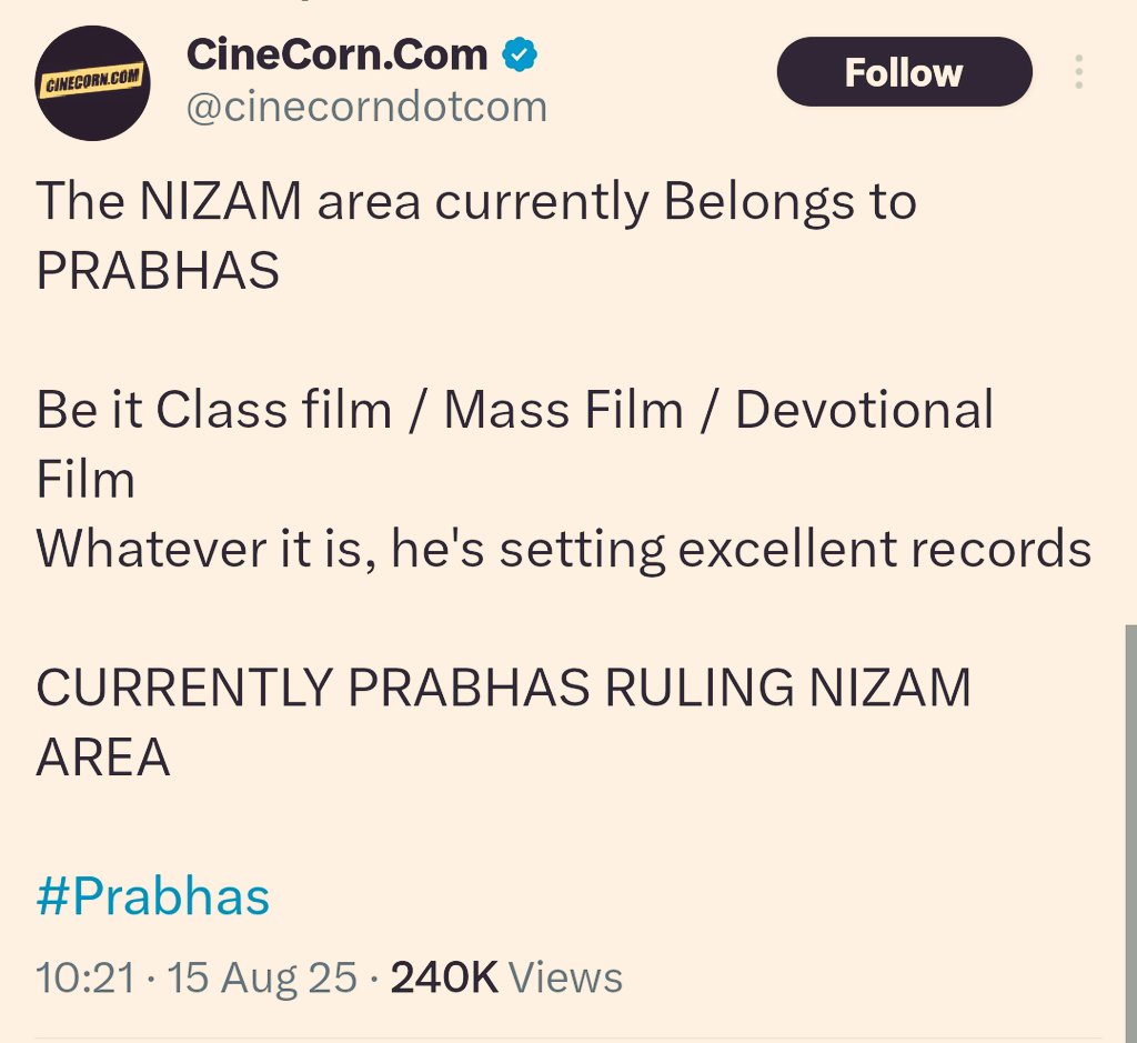 RebelwoodFan's tweet photo. Everyone knows the Reality 

MB website 
Chow Page 
Mega clan 
Critics 

Thanks anna @tarak9999 for doing War2 #Prabhas range ento malli prove chesav 🔥 https://t.co/VqqzjNjZke