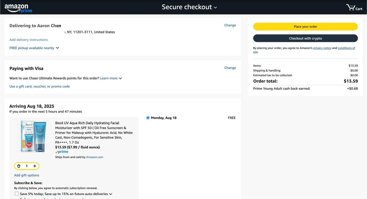 Boewu (@boewu_) on Twitter photo My sunscreen checkout looking a lil different today…
building smth with <a href="/cynthwangg/">Cynthia Wang</a> <a href="/hrishabhayush/">Hrishabh Ayush</a> My sunscreen checkout looking a lil different today…
building smth with <a href="/cynthwangg/">Cynthia Wang</a> <a href="/hrishabhayush/">Hrishabh Ayush</a>