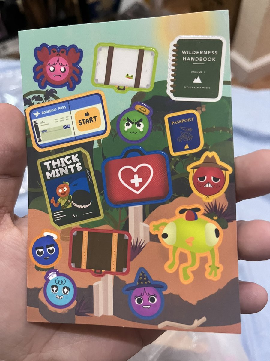 chamdraws's tweet photo. new merch includes this rly cute peak sticker sheet 🫶 https://t.co/MyVzAEgSFX
