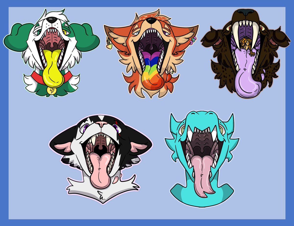 squeakycryptids's tweet photo. Mawshots are back for sale! Same sale as before, $15 for a flat coloured Mawshot instead of $20! Sale lasts until the 20th of August!

Comment or dm to claim one! Furry only! https://t.co/21mgdrHLzz