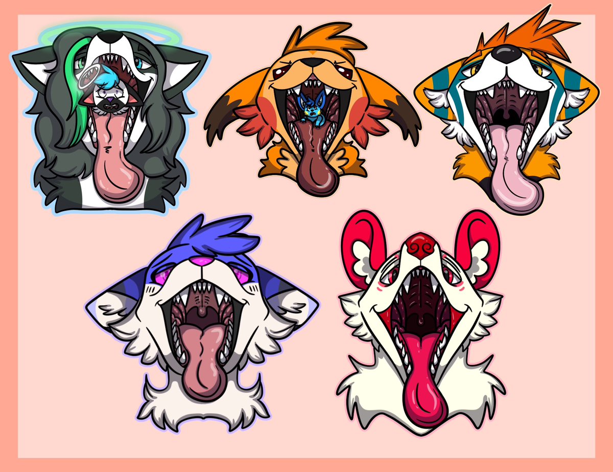 squeakycryptids's tweet photo. Mawshots are back for sale! Same sale as before, $15 for a flat coloured Mawshot instead of $20! Sale lasts until the 20th of August!

Comment or dm to claim one! Furry only! https://t.co/21mgdrHLzz