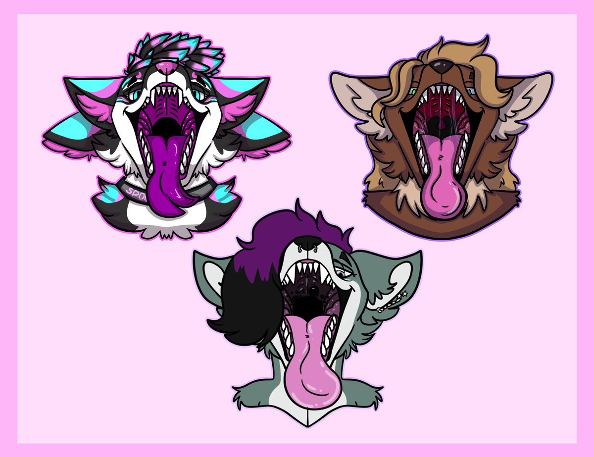 squeakycryptids's tweet photo. Mawshots are back for sale! Same sale as before, $15 for a flat coloured Mawshot instead of $20! Sale lasts until the 20th of August!

Comment or dm to claim one! Furry only! https://t.co/21mgdrHLzz