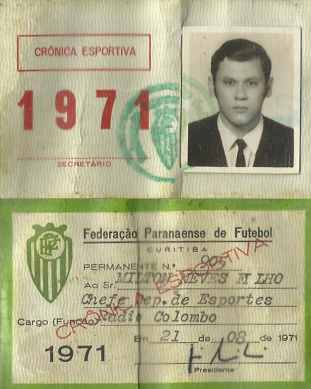 Nossaaaaaa como fui bonito sô! Tinha 20 anos em Curitiba