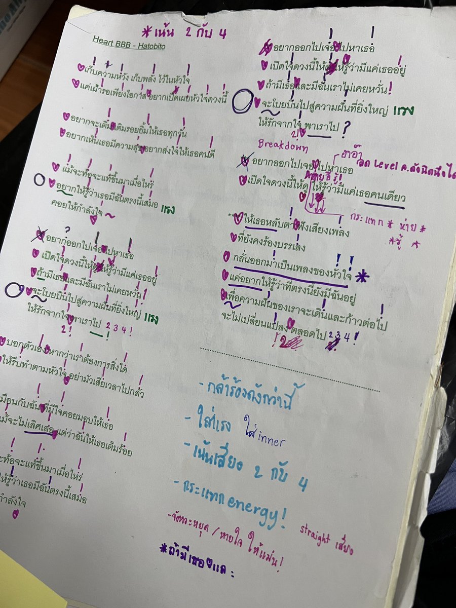 จัดห้องใหม่แล้วเจอสิ่งนี้ ตั้งแต่ตอนยังเป็นเทรนนีและซ้อม Heartbeat กันอย่างหนักหน่วง ครูสอนร้องแบบละเอียดมาก เก็บทุกคำ เก็บทุกจังหวะหายใจ คิดถึงจังงง
