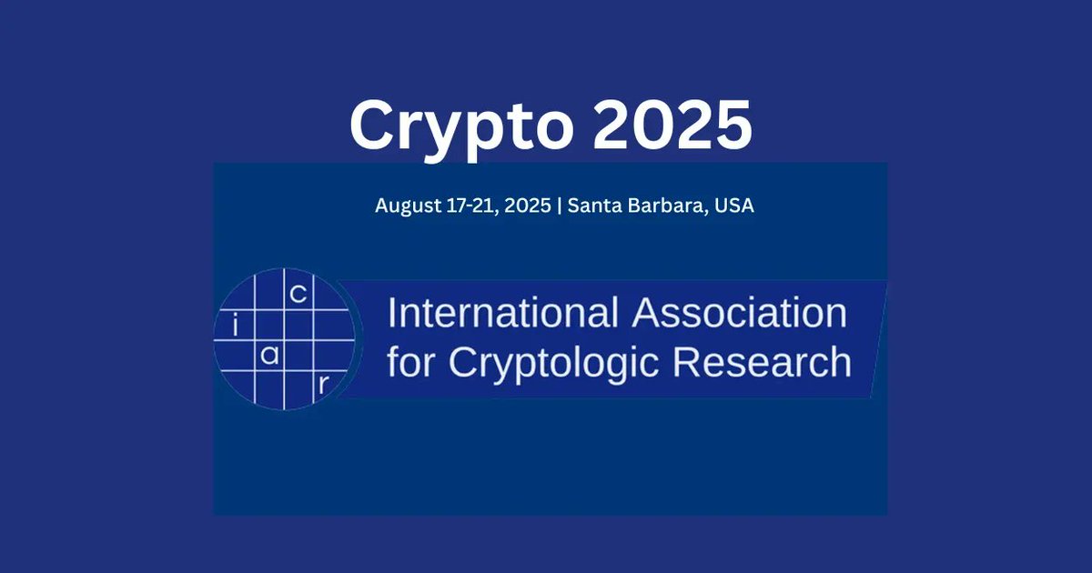 Crypto 2025
August 17–21, Santa Barbara, USA
Focus: Blockchain, Bitcoin, DeFi, Web3, Networks
2025 marks the 45th edition of the International Cryptography Conference – one of the industry’s most prestigious events.