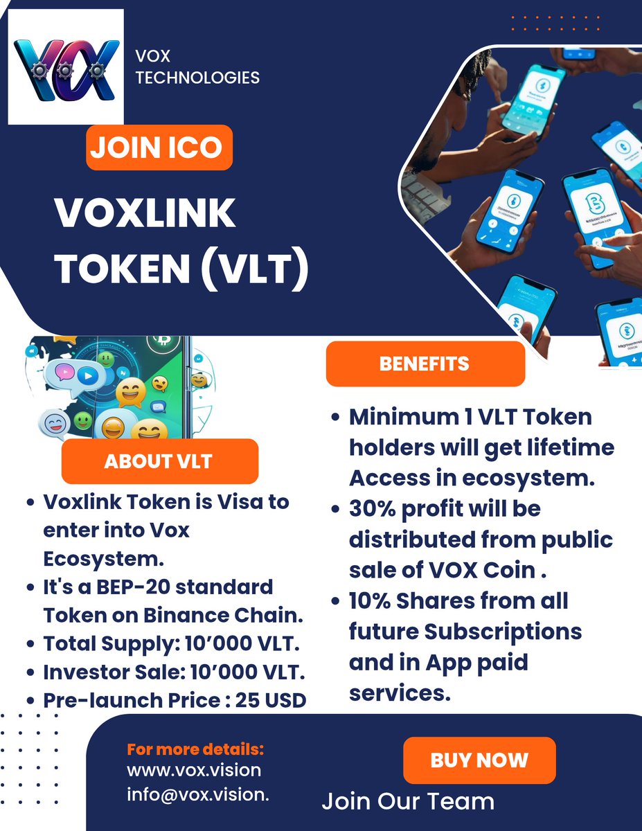 voxnetwork9's tweet photo. Introducing VOX – Redefining Private Communication

Experience a new era of chatting, calling, and conferencing — 100% private, secure, and untraceable.
✅ No Phone | No Email | No SIM – Just connect with your crypto wallet
Join ICO: https://t.co/jFRke2no2Z https://t.co/ZPWHnwVp3d