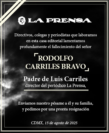 🕊️ La Prensa lamenta el fallecimiento de Rodolfo Carriles Bravo, padre de nuestro director, <a href="/luiscarrujos/">Luis Carriles</a> 

🕯️ Acompañamos a su familia en estos momentos y les expresamos nuestras más sinceras condolencias.