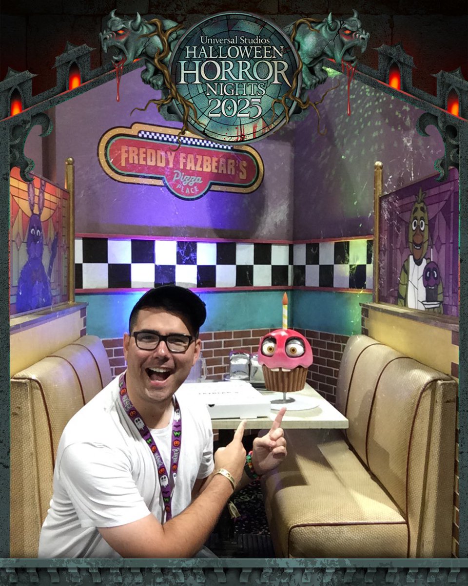 This FNAF Cupcake Was Made By Jim Henson’s Creature Shop. It’s Will Be Placed Inside The Halloween Horror Nights Hollywood 2025 House