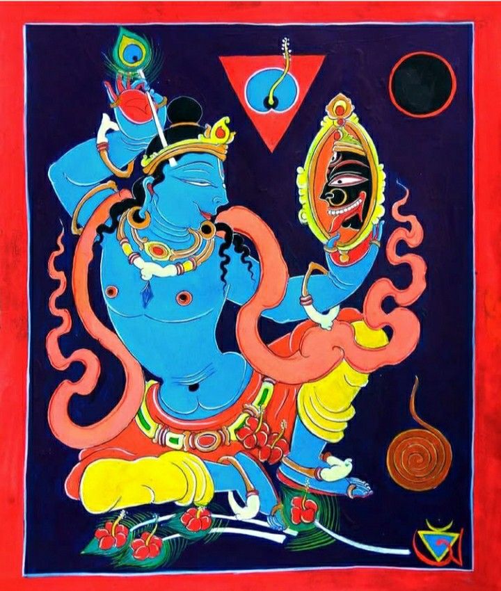 Śubhaḥ Kṛṣṇa Janmāṣṭamī 🌹✨ 

“Kṛṣṇa is none other than Kāli.” 
~ Mundamālā Tantra

In the Śākta traditions, it is the Divine Goddess alone who governs the cosmos. She gives birth to the entire universe and remains both its creator and its creation.