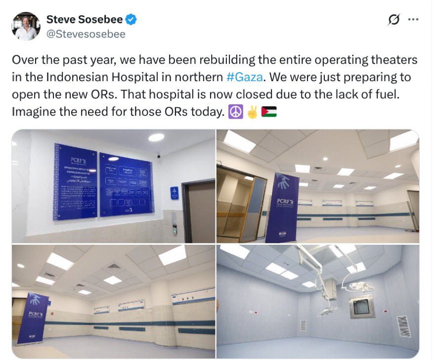 LauraLoomer's tweet image. The founder of @healpalestine_ is a guy by the name of @Stevesosebee Steve Sosebee. 

He posted a tweet about how his organization that is currently somehow getting GAZANS visas via the US State Department to come to the US is rebuilding the Indonesian Hospital in Northern Gaza.…