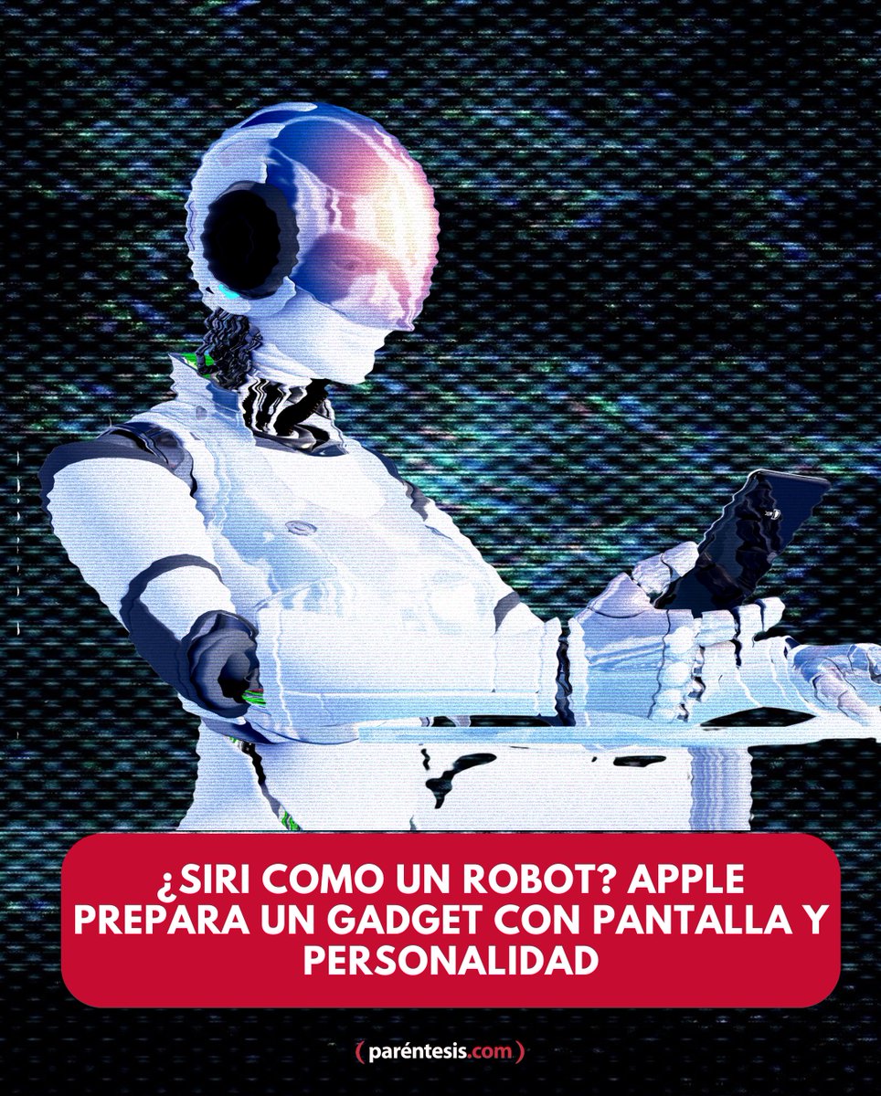 Apple no solo quiere que Siri te hable… quiere que te mire, te siga y se vuelva tu asistente real. ¿Estamos listos para el futuro o para un capítulo de Black Mirror?

&gt;&gt; shorturl.at/qW8li