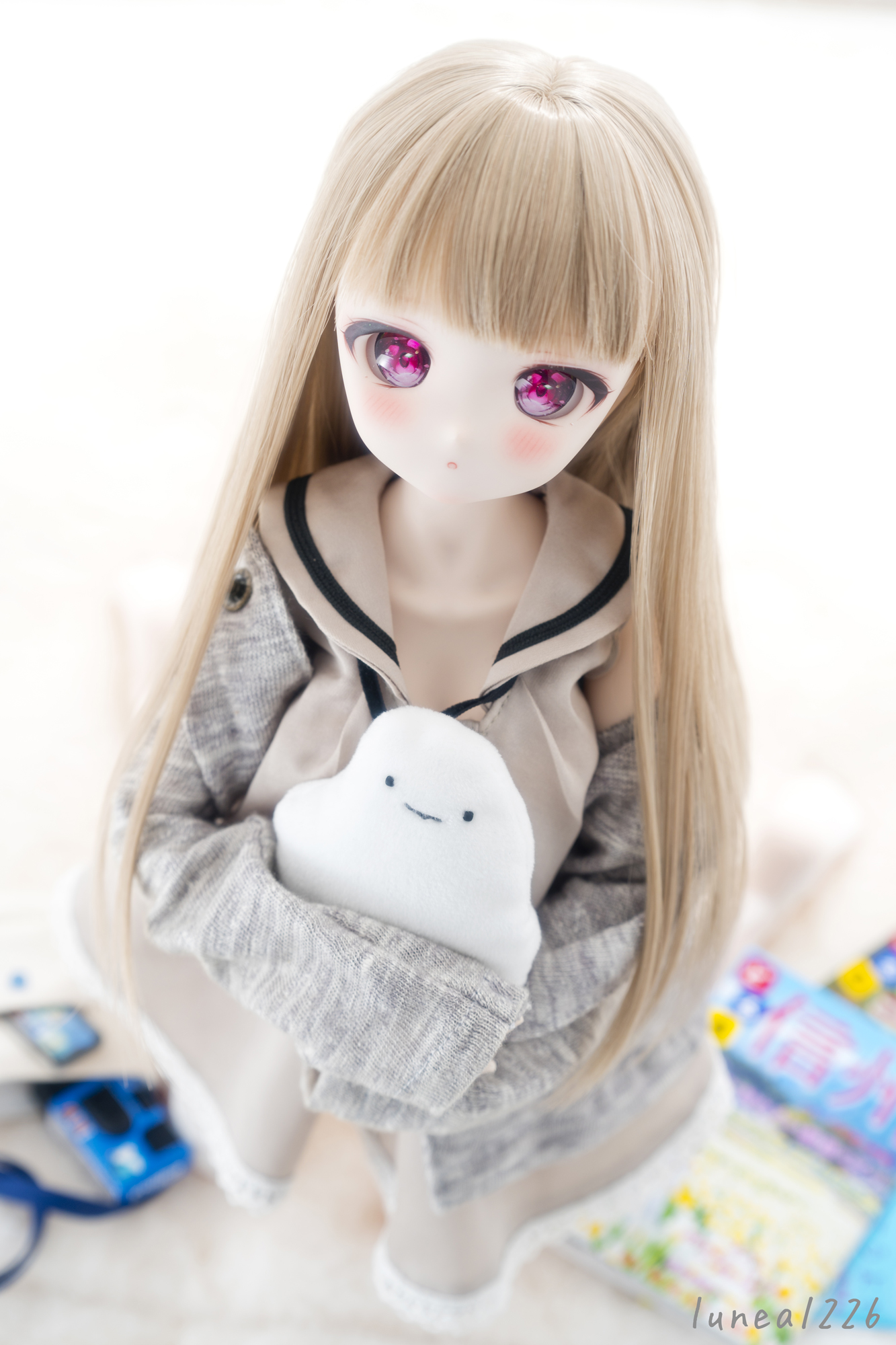 アイシードールカスタム　ฅ⁠^⁠•⁠ﻌ⁠•⁠^⁠ฅ　黒ネコさんと LaPeonierコラボ企画】TinyFox×適当緑 猫耳量産型女子・黒猫 1/6