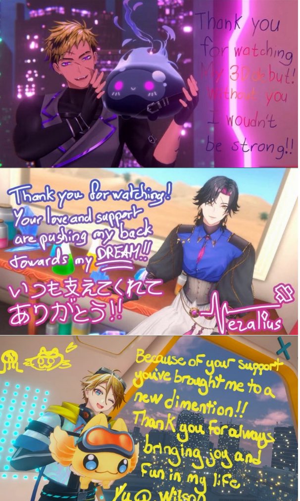 LOVE U KRISIS, AND CONGRATS FOR THE 3D DEBUT 💙💜💛

#ZALis3D #Vantacrow3D #WilsonIn3D #NIJISANJI3DReveal