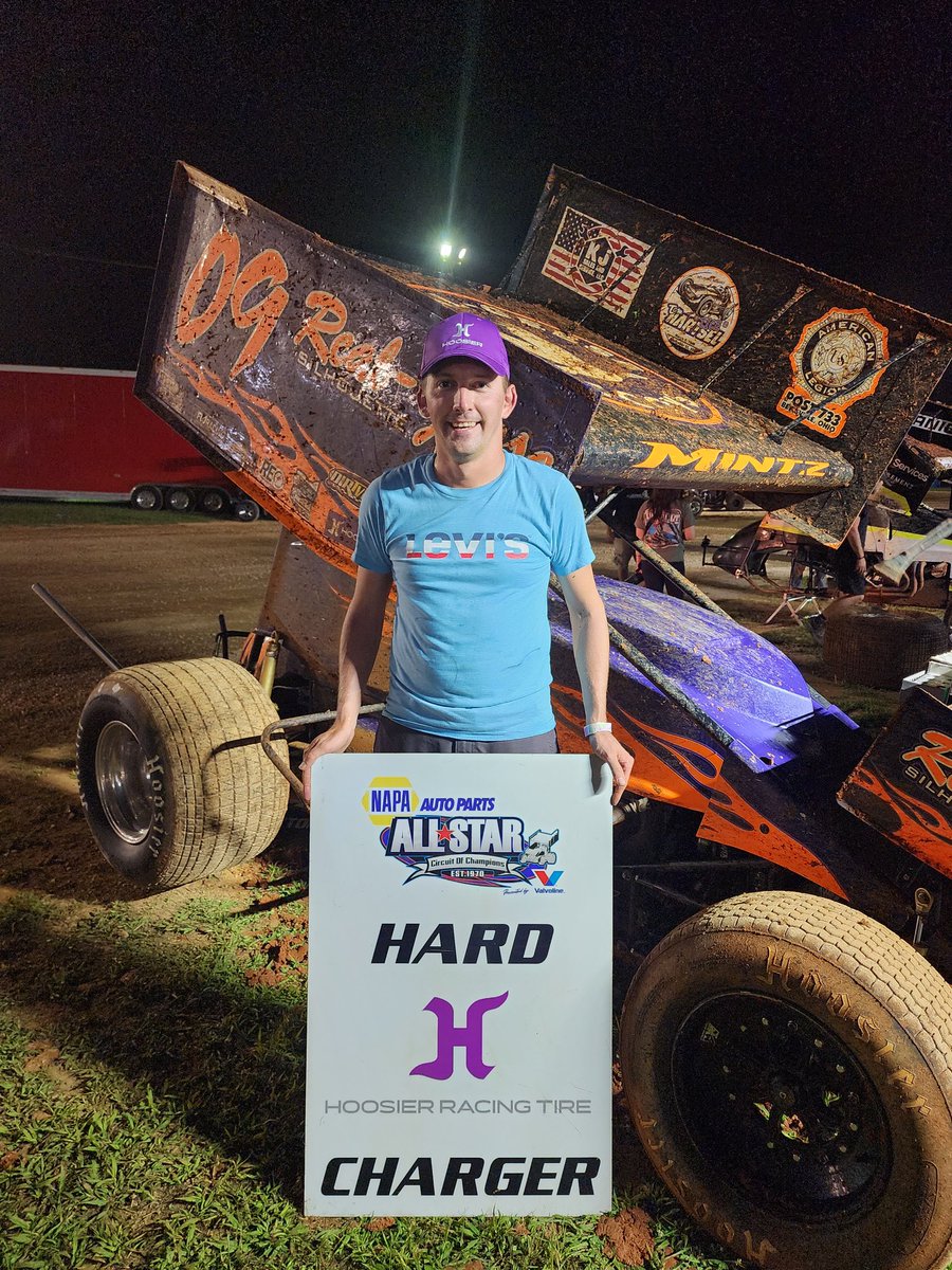 ASCoC (@allstarsprints) on Twitter photo Craig Mintz advanced nine positions tonight to earn the <a href="/HoosierTire/">Hoosier Racing Tire</a> Hard Charger Award. Craig Mintz advanced nine positions tonight to earn the <a href="/HoosierTire/">Hoosier Racing Tire</a> Hard Charger Award.
