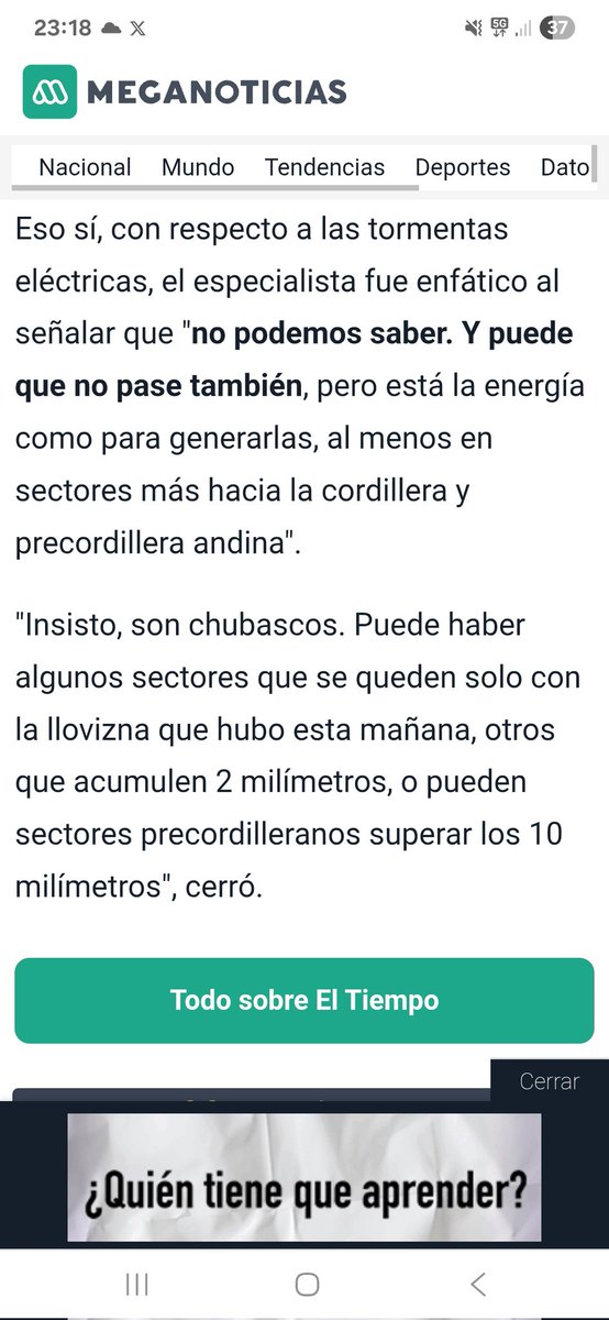 🙂 Muchos me comentan ¿y la lluvia? 

Siempre hablamos que sería en condicional. 

Así quedó de manifiesto en esta nota.

Igual se esperaba algo más interesante, en fin, así es esto.

¡Buen fin de semana!