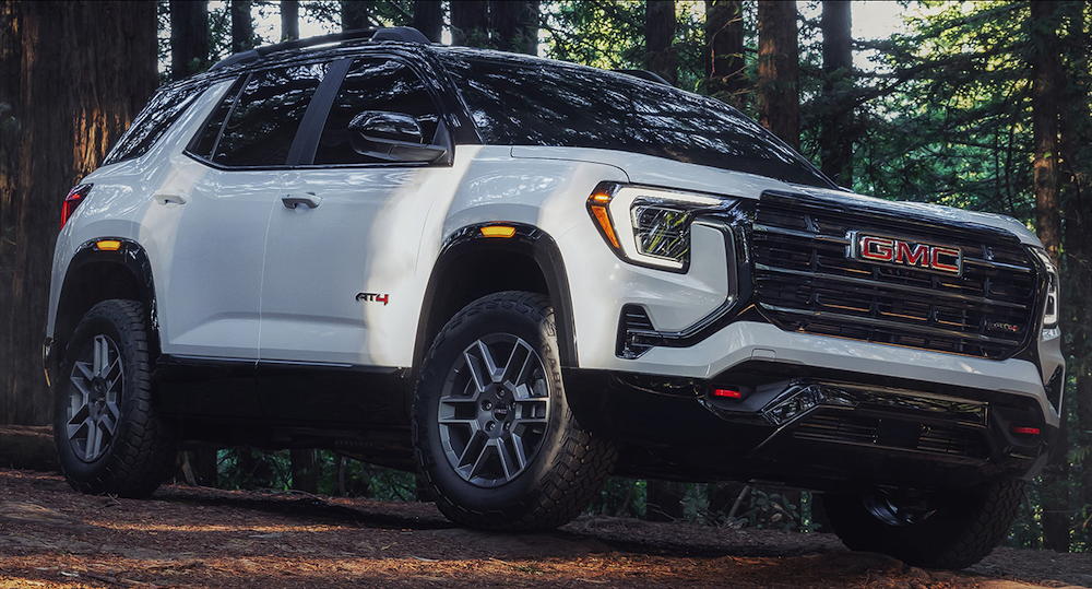 New 2026 GMC Terrain AT4 and Denali have a full towing package and .77 inches more ground clearance than the Elevation. #DealerNews #GMCTerrain #AdvantaSTAR #SUVUpdates #CarSales