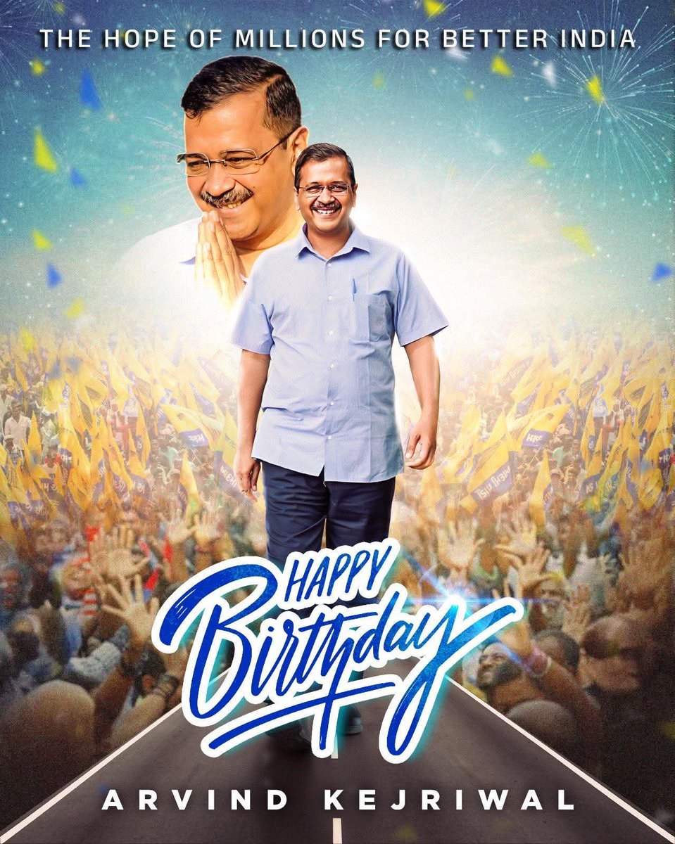 Pooja Luthra Sachdeva (@poojaluthraaap) on Twitter photo Many many happy returns of the day sir.may God bless you with good health and happiness always from team pooja luthra sachdeva mc fazilka.
<a href="/ArvindKejriwal/">Arvind Kejriwal</a> Many many happy returns of the day sir.may God bless you with good health and happiness always from team pooja luthra sachdeva mc fazilka.
<a href="/ArvindKejriwal/">Arvind Kejriwal</a>