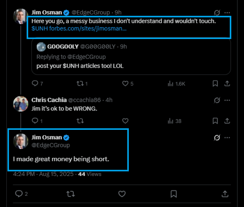 RentYourStocks's tweet photo. 🚨 $UNH GANG

COMPLETELY unacceptable from a @Forbes journalist to write a hit piece on the company AND then short it. This is beyond egregious.

Retweet if you agree, Love it if you SUPER agree

@MrZackMorris 
@amitisinvesting 
@Mr_Derivatives 
@TheShortBear 
@Ashton_1nvests
@SayNoToTrading
@derekquick1
@DividendDude_X
@TheBrilliantBu1
@weary_centurion
@MitchMartan98
@HatedMoats
@DeepIceValue
@stocksthatcrash
@KrisPatel99 
@palanTITTYbull1