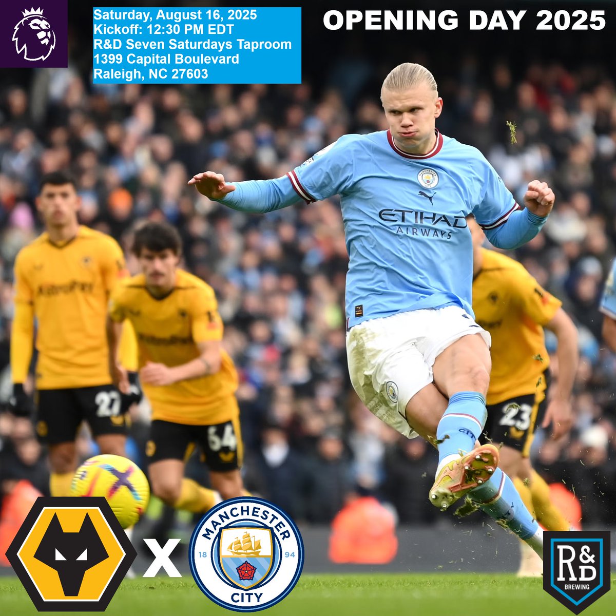 We go again! Time for the 2025-26 Premier League campaign to get started. Join us at R&amp;D as Manchester City pay a visit to Molineux to take on Wolverhampton Wanderers. Kickoff is tomorrow (Saturday) at 12:30.
#mcfc #mcfcosc #mancity #mancityosc