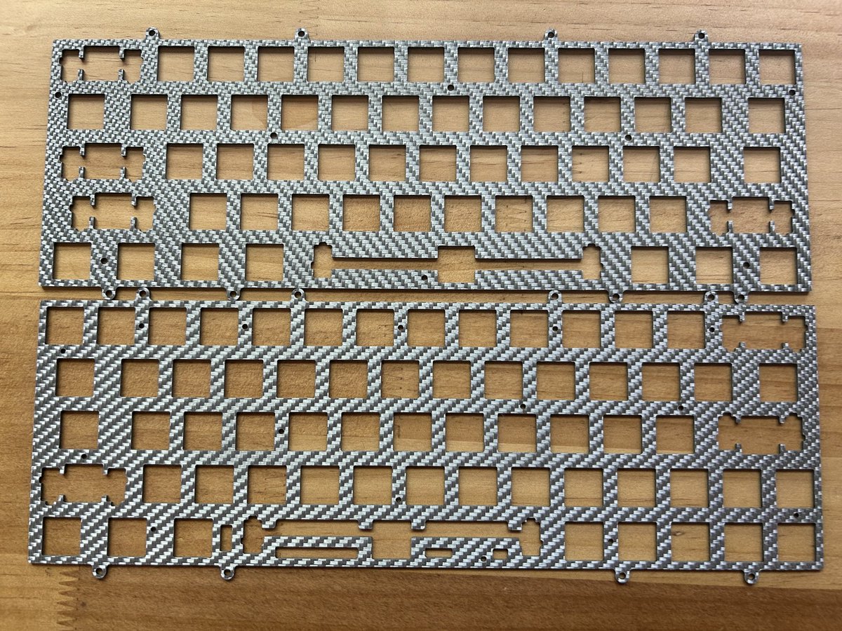 オーダープレートが届いた〜
SU64と未来のWooting用に作った！
