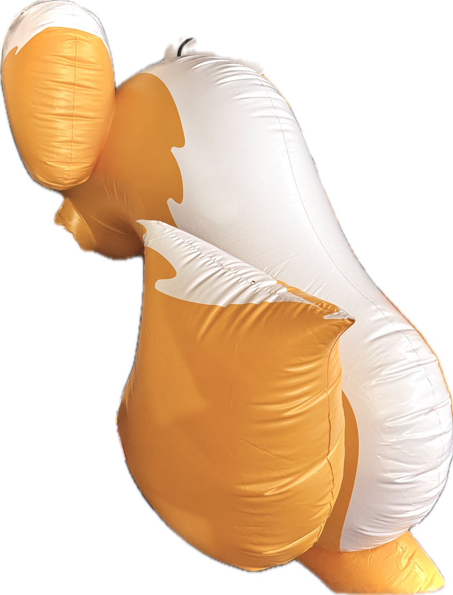 YiffAndDestroy's tweet photo. I like to crop my cheap toys to make them feel better.  Fold a section in on itself.  Run the HH66 brush between the new crease.  Once dry, lightly inflate and lay 2 layers of HH66 along the new crease.  No cutting required!  Give bloated toys a tummy tuck or lower the legs. https://t.co/Nt7mmDdwnc