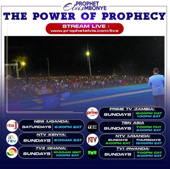 evey_tush's tweet photo. Tune in to the Power of prophecy this Sunday and experience the tangible presence of the LORD...
#ProphetElvisMbonye https://t.co/Fr4YZLb1xb