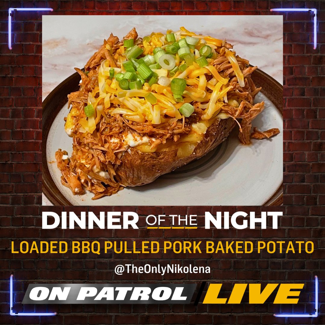 ReelzChannel's tweet photo. Congratulations @TheOnlyNikolena, your LOADED BBQ PULLED PORK BAKED POTATO is tonight's #OPLive #DinneroftheNight! #REELZ #OPNation https://t.co/Tz1XGwCpsf