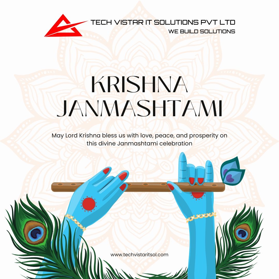 techvistar_IT's tweet image. ✨ On this auspicious Krishna Janmashtami, let’s welcome the divine blessings of Lord Krishna into our hearts and homes.

Wishing you all a blessed Janmashtami from Tech Vistar IT Solutions! 🙏

#KrishnaJanmashtami #Janmashtami2025 #TechVistarITSolutions #Blessings #Peace