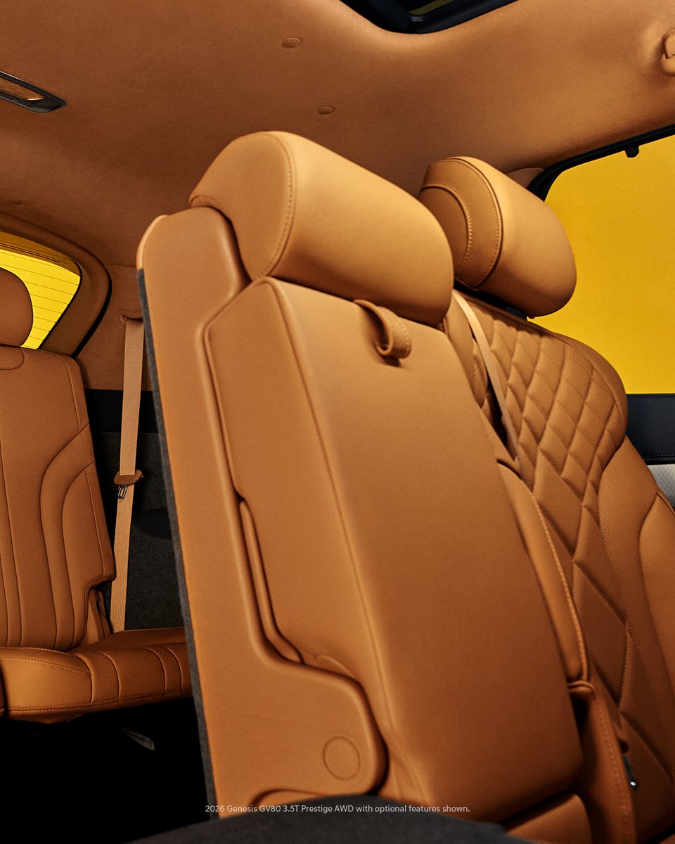 A premium experience even in the available third row.