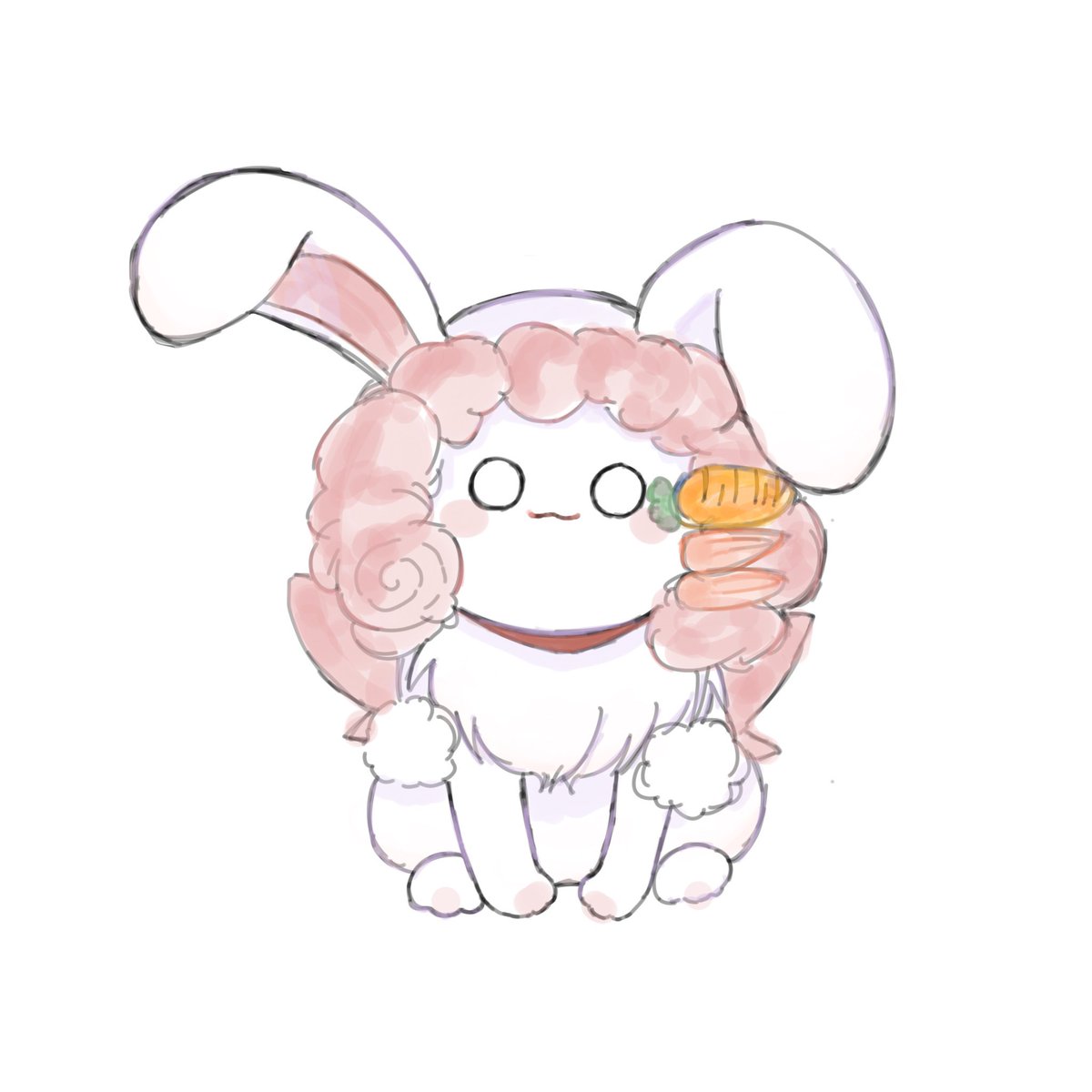 MORI86893's tweet photo. 四足歩行が可愛くて…🐰
#りりちよのイラスト広場 https://t.co/BwJVRIToBv