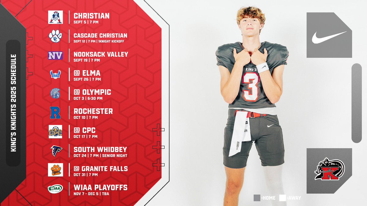 <a href="/KingsHSFootball/">King’s Knights Football</a> season schedule.

Let’s go!!