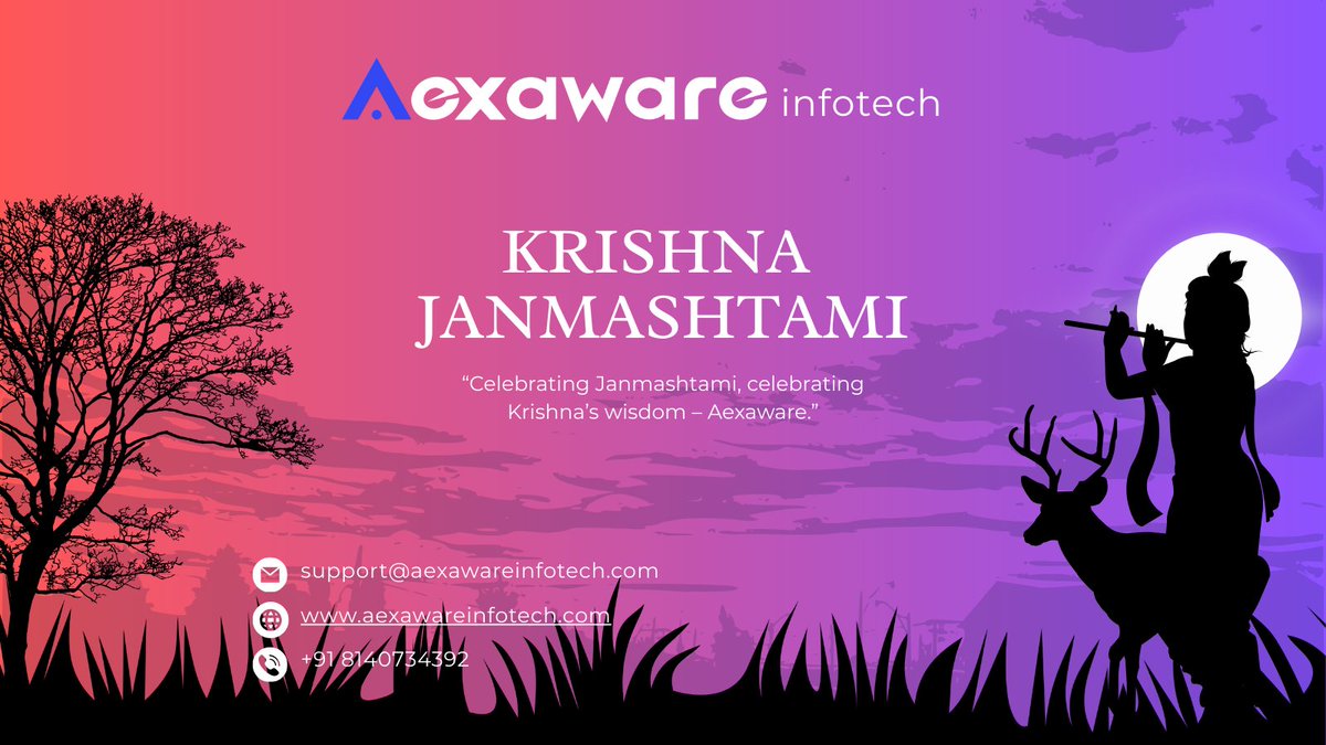 aexaware's tweet photo. 🌸 Celebrating the birth of Lord Krishna the symbol of wisdom, courage &amp; love.
💫 His teachings inspire us to walk with truth &amp; righteousness.
🦚✨ Wishing you a blessed &amp; blissful Krishna Janmashtami! 🙏🎶🦚
#KrishnaJanmashtami #Janmashtami2025  #FaithAndDevotion #Aexaware https://t.co/BHyJCjeY3C
