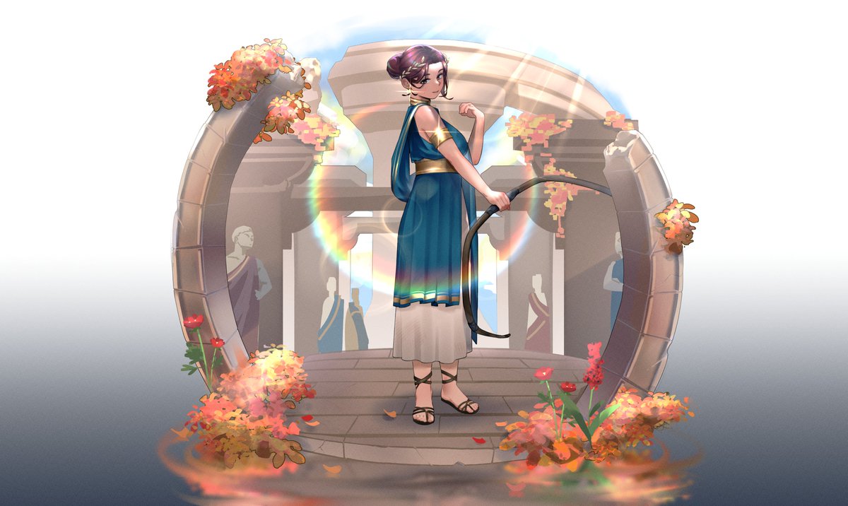 arenseabee's tweet photo. My girlfriend as Penelope from #epicthemusical, specifically from "The Challenge".  

#epicthemusicalfanart #CLIPSTUDIOPAINT #digitalart #commissionsopen https://t.co/WDx8dFejDa