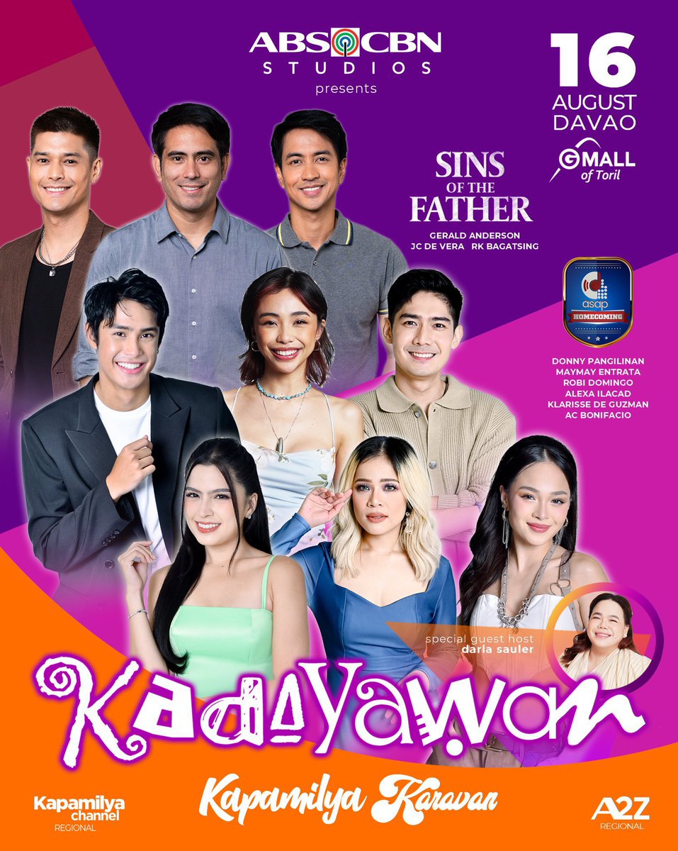 TeamMMEntrata's tweet photo. Catch Maymay Entrata at Kadayawan today.

What: Kadayawan Kapamilya Karavan
When: August 16, 2025
Where: G Mall of Toril

#MaymayEntrata @maymayentrata07 https://t.co/yuSs0MnmqB