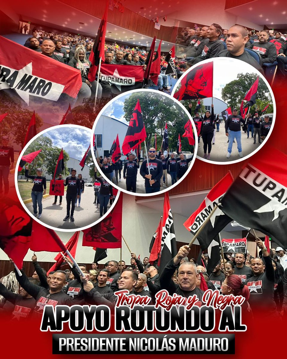 Trujillo_MRT's tweet photo. #TupamaroAntiimperialista Apoyo absoluto al Presidente Nicolás Maduro 🇻🇪🔴⚫ https://t.co/fgNCUF6DQJ