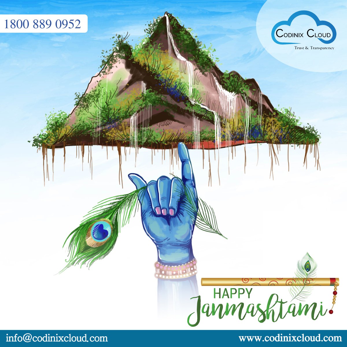 CodinixCloud's tweet image. Happy Janmashtami!

#janmashtami #shrikrishnajanmashtami #krishna #kanha #harekrishna #radha #krishnalove #festival #dahihandi #gopal #spiritual #radheradhe #jaishrikrishna #mathura #iskcon