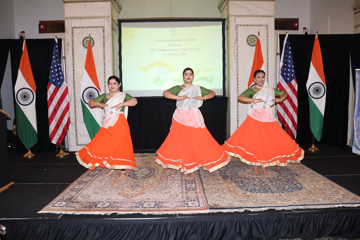 India in Chicago (@indiainchicago) on Twitter photo The Consulate hosted the 79th Independence Day of India reception at the historic Chicago Cultural Center. Over 300 guests — including Consular Corps members, elected officials, community leaders, friends of India, academia & media — joined the celebration.
<a href="/diaspora_india/">Diaspora India Connect</a> The Consulate hosted the 79th Independence Day of India reception at the historic Chicago Cultural Center. Over 300 guests — including Consular Corps members, elected officials, community leaders, friends of India, academia & media — joined the celebration.
<a href="/diaspora_india/">Diaspora India Connect</a>