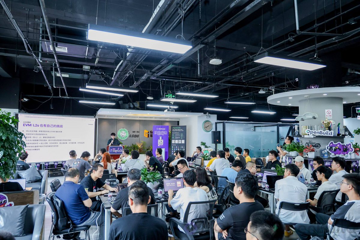 OpenBuildxyz's tweet image. 🔥Monad Blitz Beijing is now in full swing.  Hosted by @monad &amp;amp; @OpenBuildxyz.  

⚡12 hours of non-stop coding and innovation.
Monad Hackathon Beijing in action! @monad_zw @monad @Monad_APAC
#monad #OpenBuild #dev #Blitz