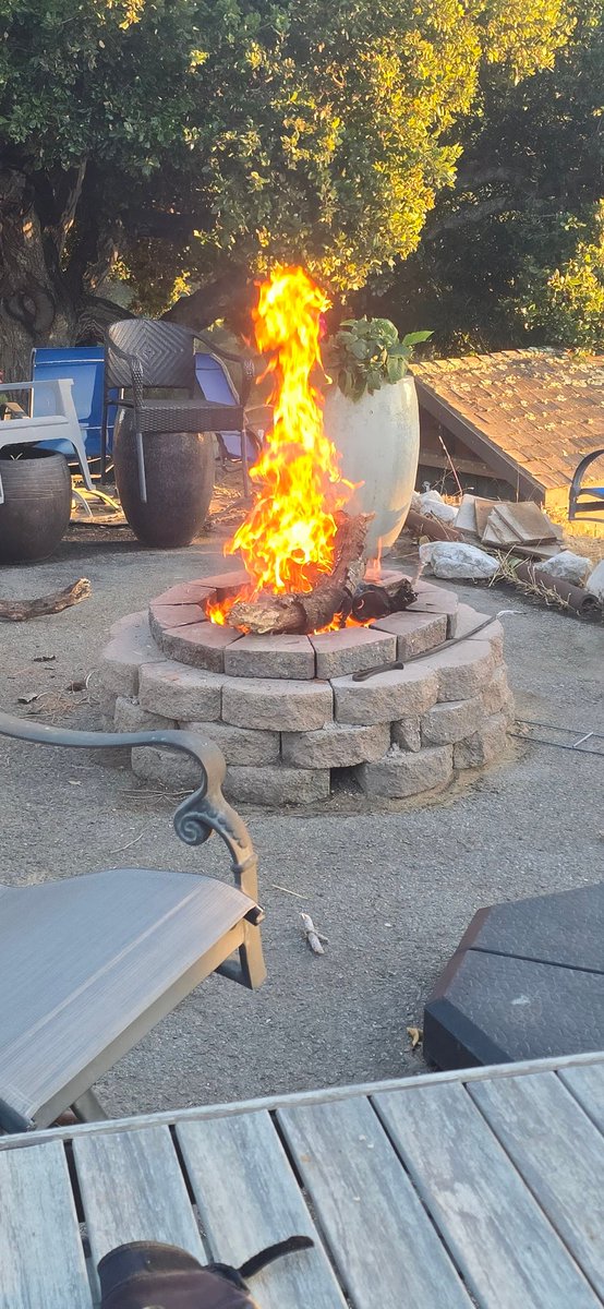 Morning like a great bonfire!