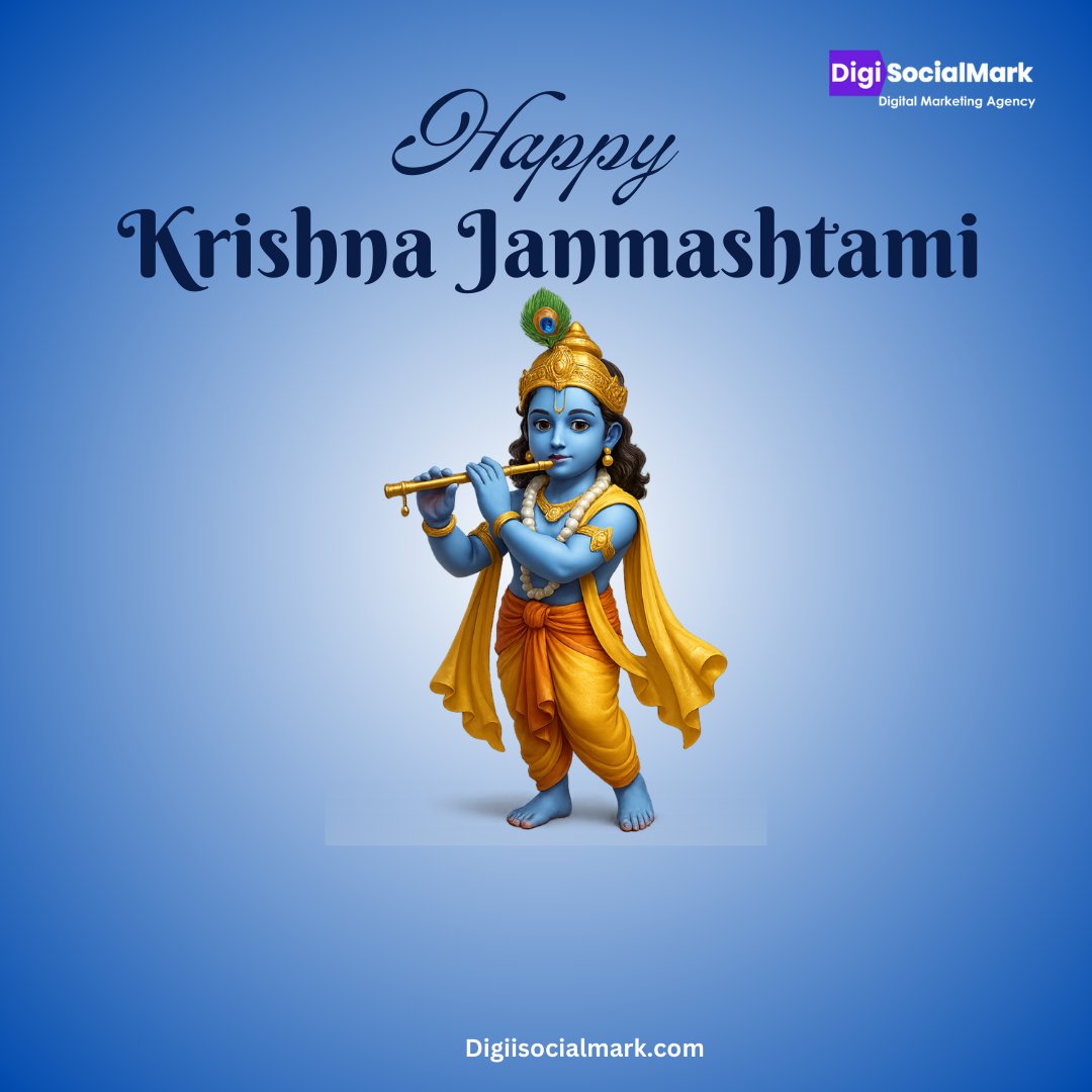 Digisocialmark's tweet photo. 🌸✨ Happy Krishna Janmashtami! ✨🌸

🌼 Wishing you and your family a divine and blissful Janmashtami! 🌼

#KrishnaJanmashtami #HappyJanmashtami #BlessingsOfKrishna #DivineCelebration #digisocialmark #shyamsundera #propertysnapin https://t.co/y7NXSXQ0ND