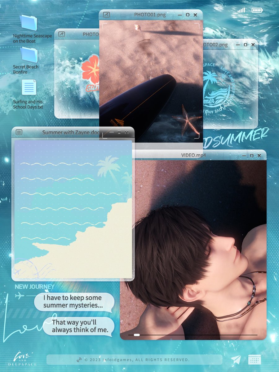 おざやんページ □□□□□□□□□□ 100% Your summer with Zayne 🏖 is now fully