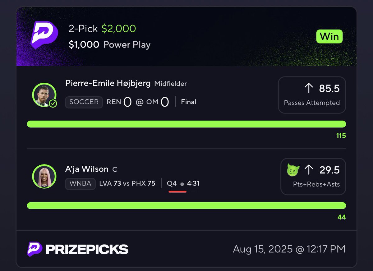 PotdPrizepicks's tweet photo. Sending $50 to 1 person who LIKES💰

Another HUGE DAY today🔥

I sent you guys 2 Free slips &amp; we cashed both 6x✅
Also VIP💯 Swept the slips🧹🧹🧹

I will bless someone who LIKES &amp; drop their cashapp💰💚👇 https://t.co/8alQ9TpYIm