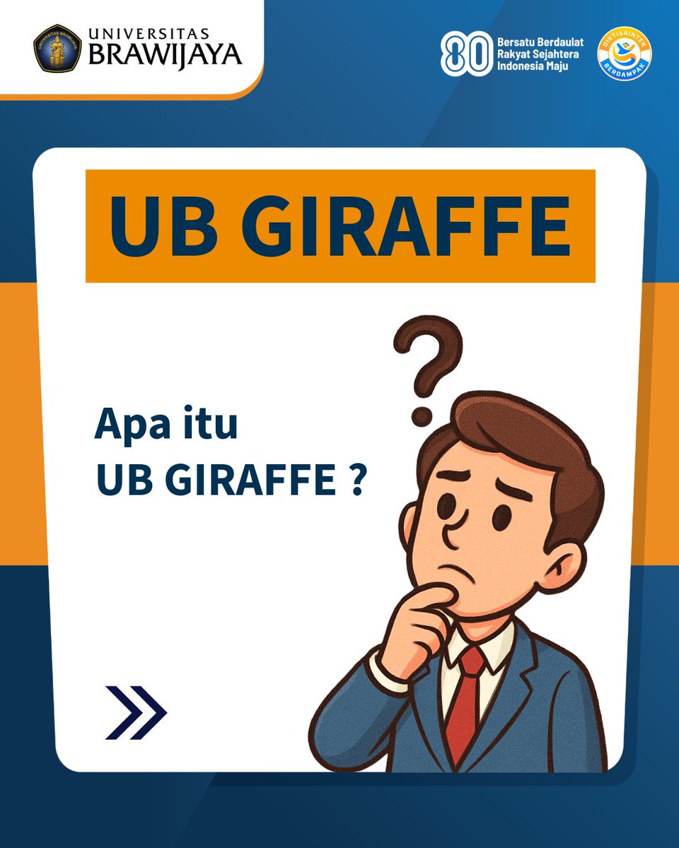UB_IT's tweet image. Halo teman UB @UB_Official tahukah kamu apa itu UB GIRAFFE? simak penjelasan berikut (1)
#UniversitasBrawijaya #UBGIRAFFE #UBUnggul #PrestasiUntukBangsa