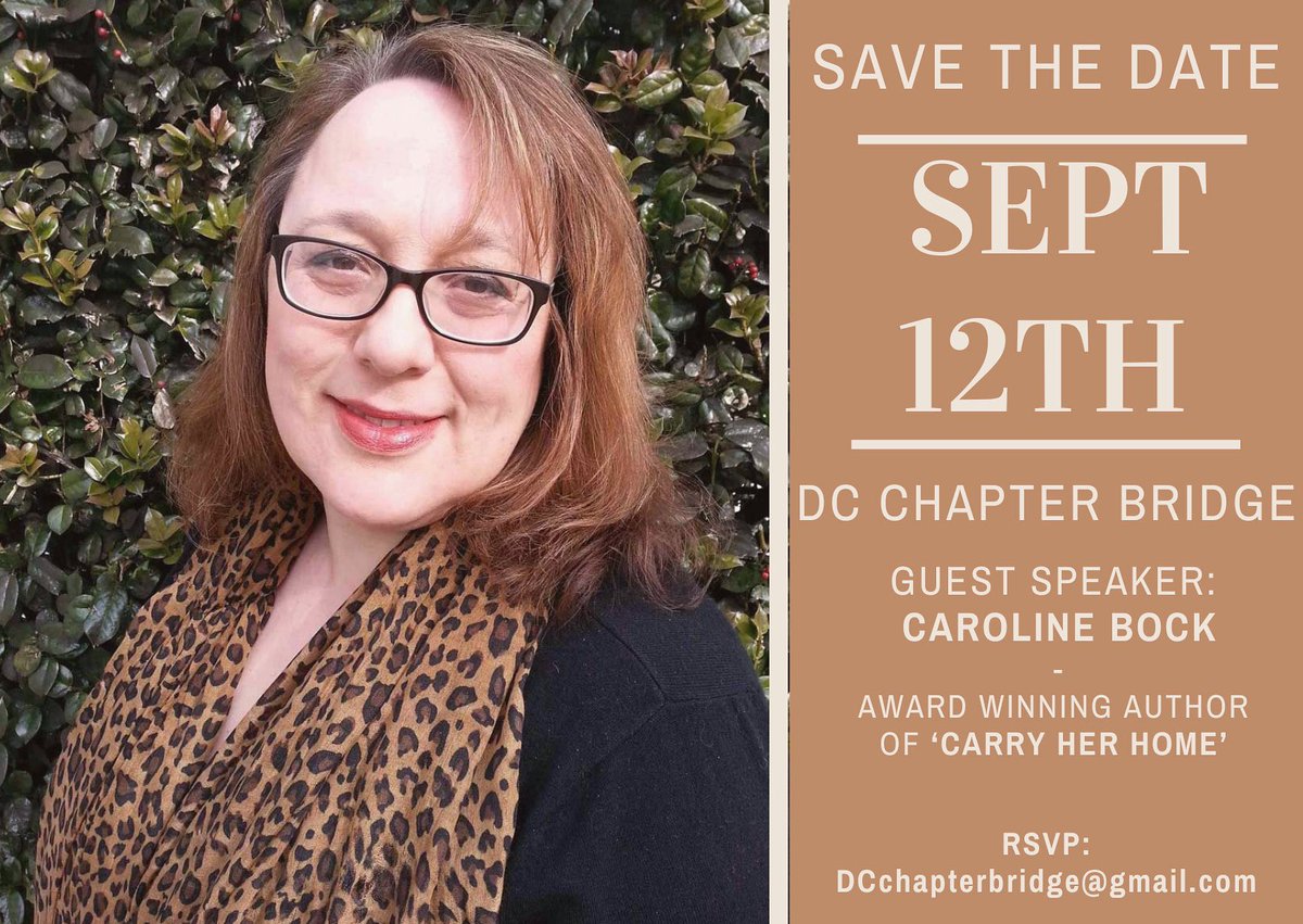 ShaziahZ's tweet photo. This year DC Chapter Bridge’s annual flagship event will feature @cabockwrites, an award-winning author of an outstanding book titled “Carry Her Home”. She is an inspiration in our community, and I’m excited to host a conversation that will take us through her personal journey and more—
followed by a vibrant marketplace showcasing unique vendor creations. Please RSVP at: dcchapterbridge@gmail.com
#book #author #community