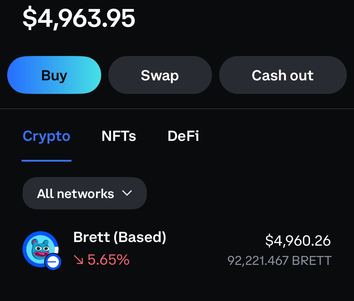 Oops I did it again $BRETT … So stinking close to 100K of $BRETT … methodically… 🐉🌭