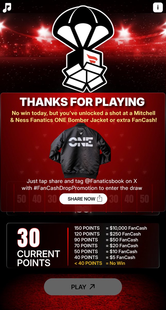 Wpdrecordz's tweet photo. Play the #FanCashDropPromotion today

⁦@Fanatics⁩  https://t.co/cETGQuMHrU https://t.co/cnHSehNwOw