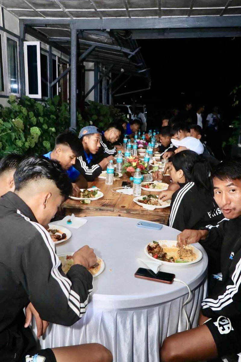 Wangpang_Konyak's tweet photo. Hosted a thanksgiving and dinner party at my official residence for Team Mon, the newly-crowned CHAMPIONS of the prestigious Dr. T. Ao Trophy 2025. I would like to convey the immense pride the team has brought to the whole of Mon district. I congratulate the management for all their hard work behind the scenes to bring about this success.

I would also like to congratulate the Niuland team for putting up a resilient fight in the final. Wishing you success in the future.
Last, but not the least, I would like to remind all the players and management team to give thanks to our Almighty God for the blessings He has bestowed upon us.