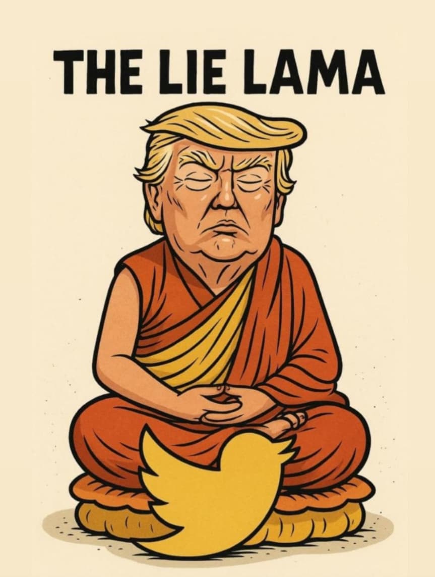 SundipK61956453's tweet photo. @majorgauravarya Putin dictates, Trump signs, Zelensky kneels. Trump anoints himself Messiah of Peace, MAGA cult chants "Nobel! Nobel!” In truth: President of Peace… of Shit. https://t.co/ViwmTnd2Zd